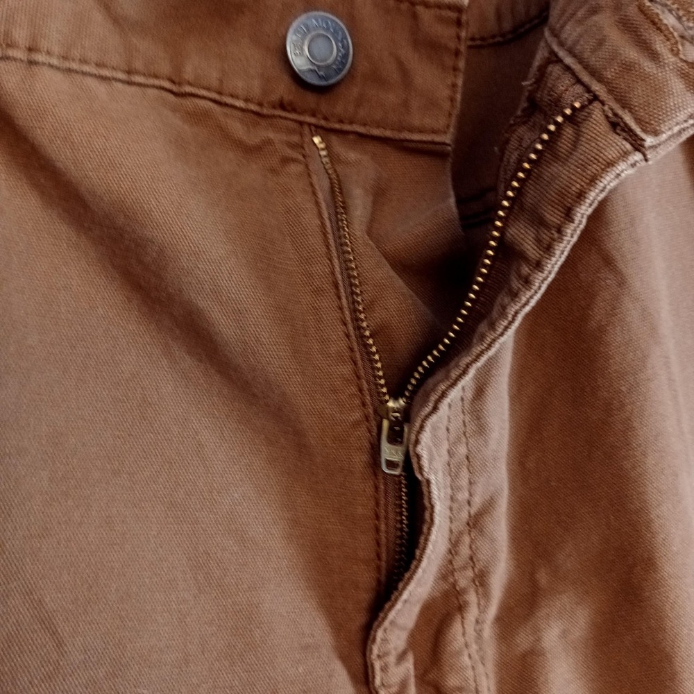 Blue Mountain Pants Mens 44x30 Brown Carpenter Workwear 100% Cotton Utility - Picture 2 of 8
